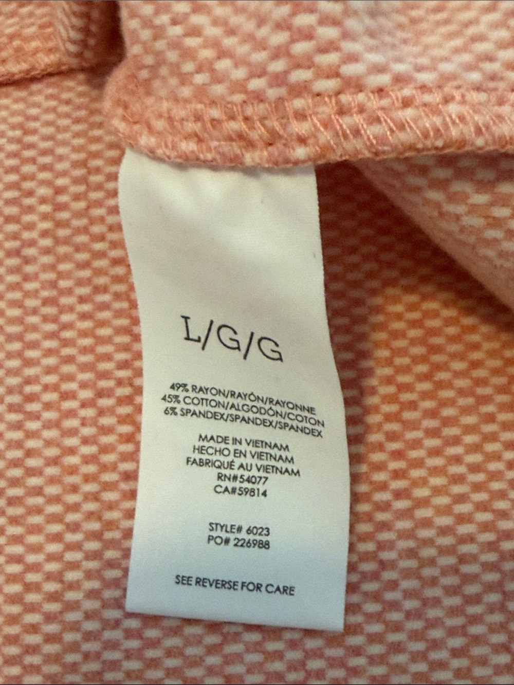 CAbi Peach-Pink Textured Button-Front Trench Coat - Picture 11 of 11
